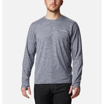 Columbia Muške Majice S Kapuljačom - Tech Trail Long Sleeve Crew II Tamnoplave | PJMU-08532